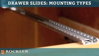 Drawer Slide Tutorial Mounting Types [upl. by Desma]