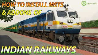 How to Install MSTS and Addons of Indian Railway  Full Video with Correct Steps In Hindi [upl. by Allerus]