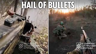 Heartpounding footage shows Ukrainian troops in fierce firefight with Russians as they take village [upl. by Nail]