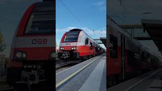 ÖBB Cityjet in Wien Grillgasse oebb trainspotting train automobile enbahn railway travel [upl. by Sseb]