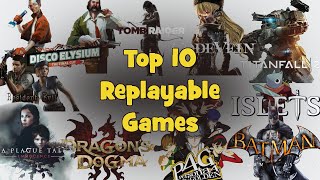 Last 10 reviewed games  Top 10 replayable games [upl. by Adnofal]