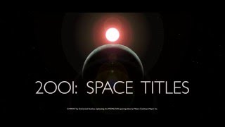 2001 Space Odyssey Movie Titles in After Effects [upl. by Juliane]