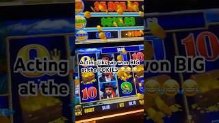 Acting like we won BIG at the POKIES prank viral comedy australia pokies slots [upl. by Akena502]