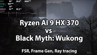 AMD Ryzen AI 9 HX 370 Radeon 890M vs Black Myth Wukong [upl. by Alimrahs]