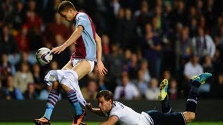 Vertonghen pulls down Aston Villa players shorts [upl. by Imotas]