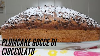 PLUMCAKE con gocce di cioccolato  plumcake facile e veloce  pronto in 10 minuti  SENZA BURRO [upl. by Clarissa25]