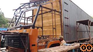 Ashok leyland 2518 Cabin n container fabrication [upl. by Rivkah270]