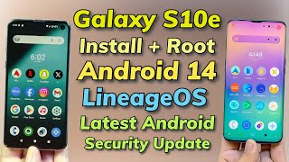 Install amp Root LineageOS 21 A14 ON Galaxy S10e [upl. by Latricia]