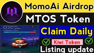 MomoAi New Airdrop Reward MTOS Token  MomoAi listing update  Gamee Airdrop new update [upl. by Marlo486]