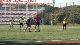 Futbolda Savunma 1v1 2v2 3v3 Baskı  Kademe  Denge [upl. by Iatnahs]