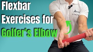 Golfers Elbow Flexbar Exercises  San Diego Sports Chiropractic [upl. by Dias]