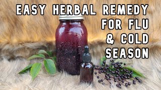 Elderberry tincture recipe using fresh elderberries [upl. by Osnola410]