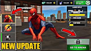 Spider Man In Rope Hero Vice Town Shop  Rope Hero New Update [upl. by Llerref]