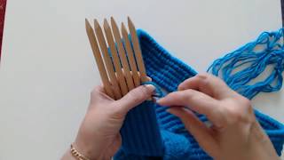 Weaving sticks CHEAP ways to weave at home Weave a shoulder purse bag [upl. by Freya710]