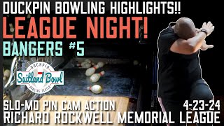 Bangers five Duckpin Bowling Tuesday League Highlights [upl. by Mrots778]