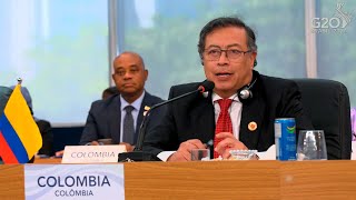 Intervención del Presidente Gustavo Petro en la plenaria del G20 [upl. by Nhepets220]