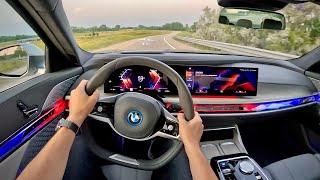 2023 BMW i7 xDrive60  POV Review [upl. by Levitan]