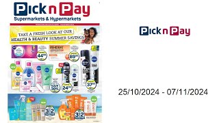 Pick n Pay specials ZA  25102024  07112024 [upl. by Melinda]