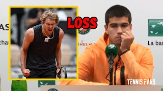 Carlos Alcaraz quotI got a lesson from Zverevquot  Roland Garros 2022 HD [upl. by Elbam]