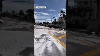 First images of Siesta Key official landfall location of hurricanemilton [upl. by Ylatfen]