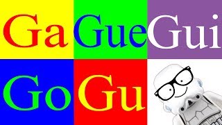 Aprender a Leer 52  La Letra G mayúscula – G – Las Sílabas Ga Gue Gui Go Gu  Canal Block 6 [upl. by Annaliese398]