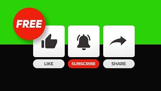 Subscribe Intro Like share and comment green screen  Subscribe Intro [upl. by Marsha201]