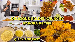 MAMA MAKES DELICIOUS GOLDEN CRUNCHY PAKOREY FOR THE FAMILY 🥘❤️QUICK AND EASY RECIPE ❤️ [upl. by Eillib]