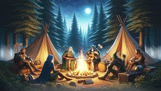 Medieval Lute Relaxing Campfire Ambient • 432Hz Fantasy Music • Deep Relaxation [upl. by Elraet314]