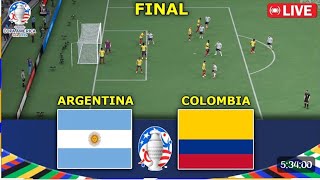 🔴 LIVE  Argentina vs Colombia  FINAL  Copa America 2024  Full Match Live Stream 🔴 [upl. by Enilkcaj]