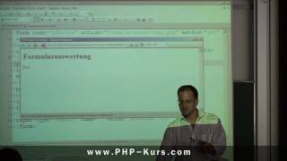 Beispiel für Formulare mit PHP und HTML  Teil 22 [upl. by Risa]