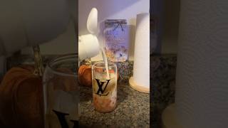 Iced coffee ASMR🩷fallcoffee fall icedcoffee coffeelover makingcoffee fall pumpkinspiceseason [upl. by Ewold887]