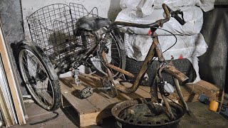 Rusty Tricycle Bike Restoration Full Process [upl. by Claiborn]