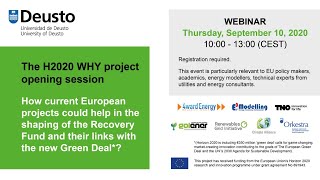 The H2020 WHY project opening session [upl. by Eseerahs]