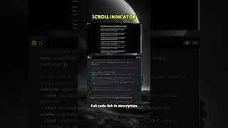 How to create a quotScroll Indicatorquot javascript css codetomato [upl. by Ahsekim]