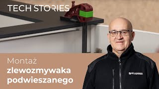 Montaż zlewu podwieszanego w blacie kompaktowym  techstories 34 [upl. by Illak]