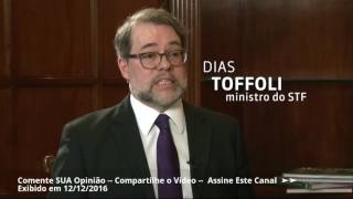 Dias Toffoli e o Acordão de Renan  Roberto DAvila Entrevista o Ministro José Antonio Dias Toffoli [upl. by Anastos]