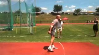 World Javelin Record for a 50 Year Old with a 800g 6710m by Roald Bradstock [upl. by Aggri]