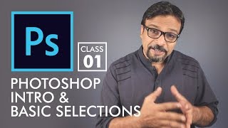 Basic Selections  Adobe Photoshop for Beginners  Class 1 Eng Sub [upl. by Etnom]