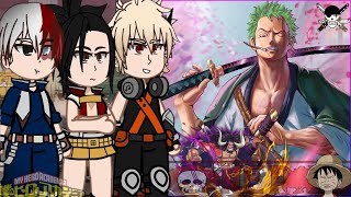 MHABNHA Class 1A react to Roronoa Zoro as Izukus Brother  One Piece [upl. by Doria]