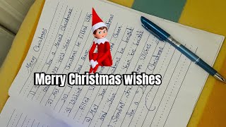 Merry Christmas wishesparagraph about merry Christmasessay writing about merry Christmas [upl. by Aruasi]