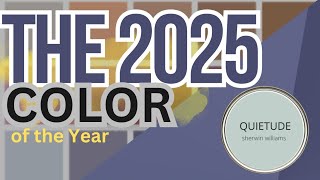 COLOR OF THE YEAR 2025  Revealed Quietude FutureDusk paints homerenovations interiordesign [upl. by Naitsirk519]