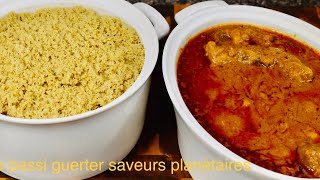 Thiere bassi guertè peanut butter soup with Senegalese couscous [upl. by Mcnamee]