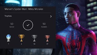 SpiderMan Miles MoralesAnalise de Troféus GUIA DE PLATINA [upl. by Grekin250]