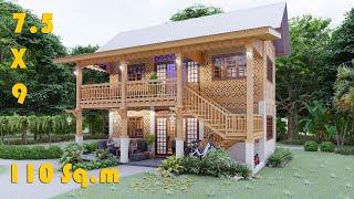 Amazing Resthouse Design 110 Sqm Dream Home  Check It Out [upl. by Lalat]