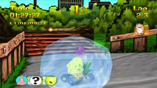 Nicktoons Racing PS1 walkthrough  Gritty City Circuit [upl. by Ahseym]