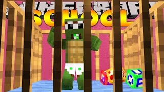 Minecraft School  TINY TURTLE TURNS INTO A BABY [upl. by Towroy]