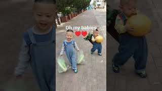 Charity begins from home toddlers cute vegetables viralvideo love viralshorts [upl. by Eahsed]