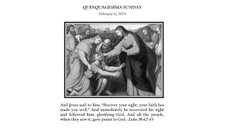 11 February 2024  Quinquagesima Sunday [upl. by Eenot744]