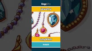 🇬🇧🇩🇰 jewelry  smykker  vocabulary builder  learn English  Lad os lære engelsk [upl. by Zack]