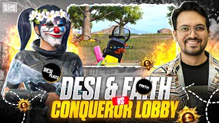 Desi And Faith PlayzZz Vs Conqueror Lobbies ☠️  Conqueror  DesiPlayz 🔥 [upl. by Tonie]